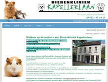 Tablet Screenshot of dierenkliniekkapellerlaan.nl